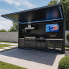 17 Premium Covered BBQ Grill Cabinet OKC-001