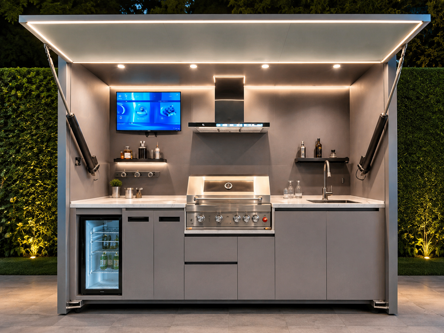 OKC-002 Outdoor Kitchen Cabinet Deluxe Version