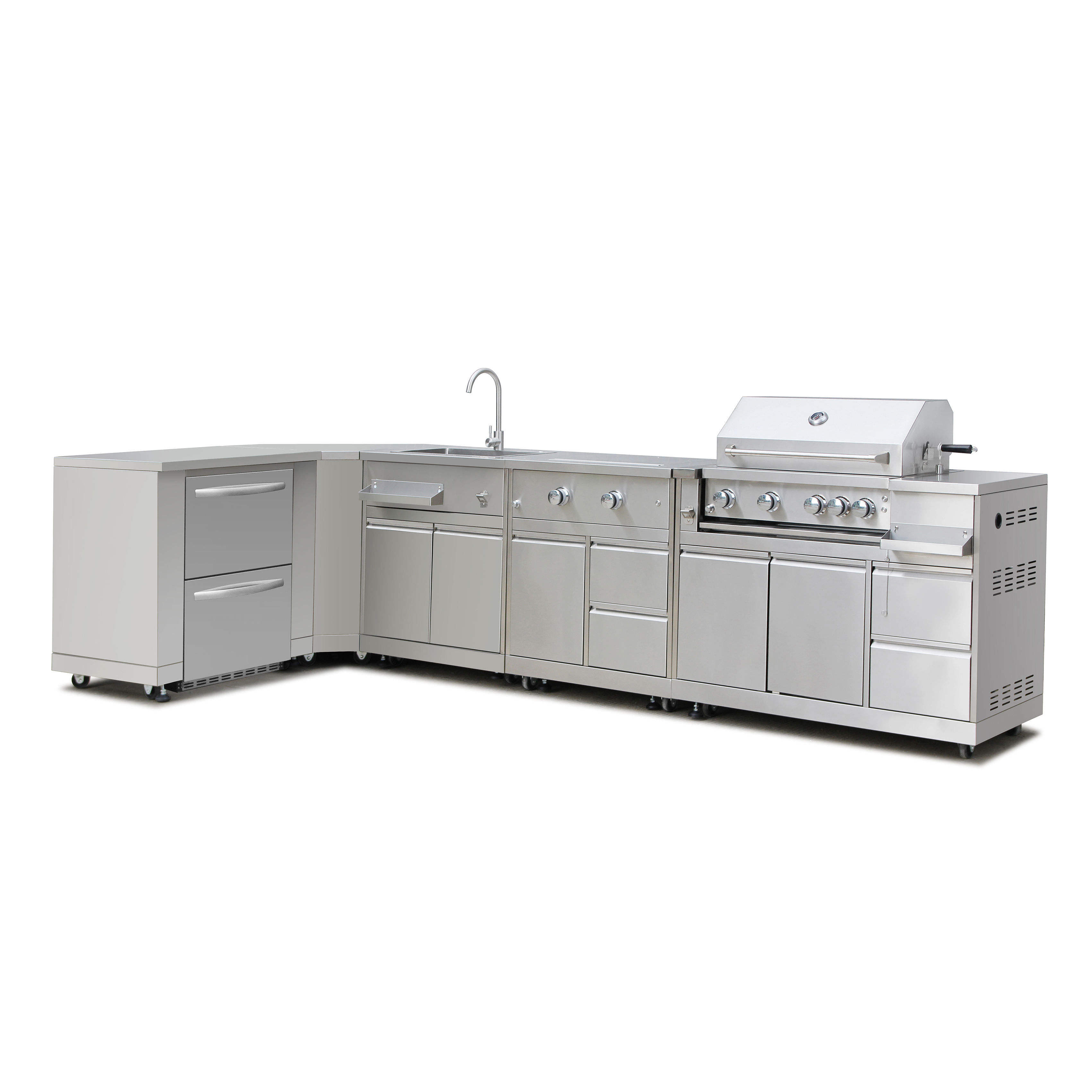 Dealer project supply outdoor kitchen cabinet product selection